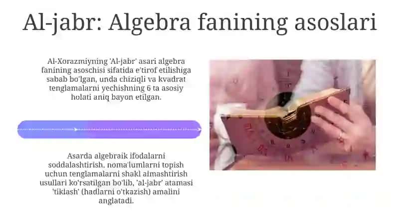 Al-Xorazmiy asarlarining matematik merosi 4