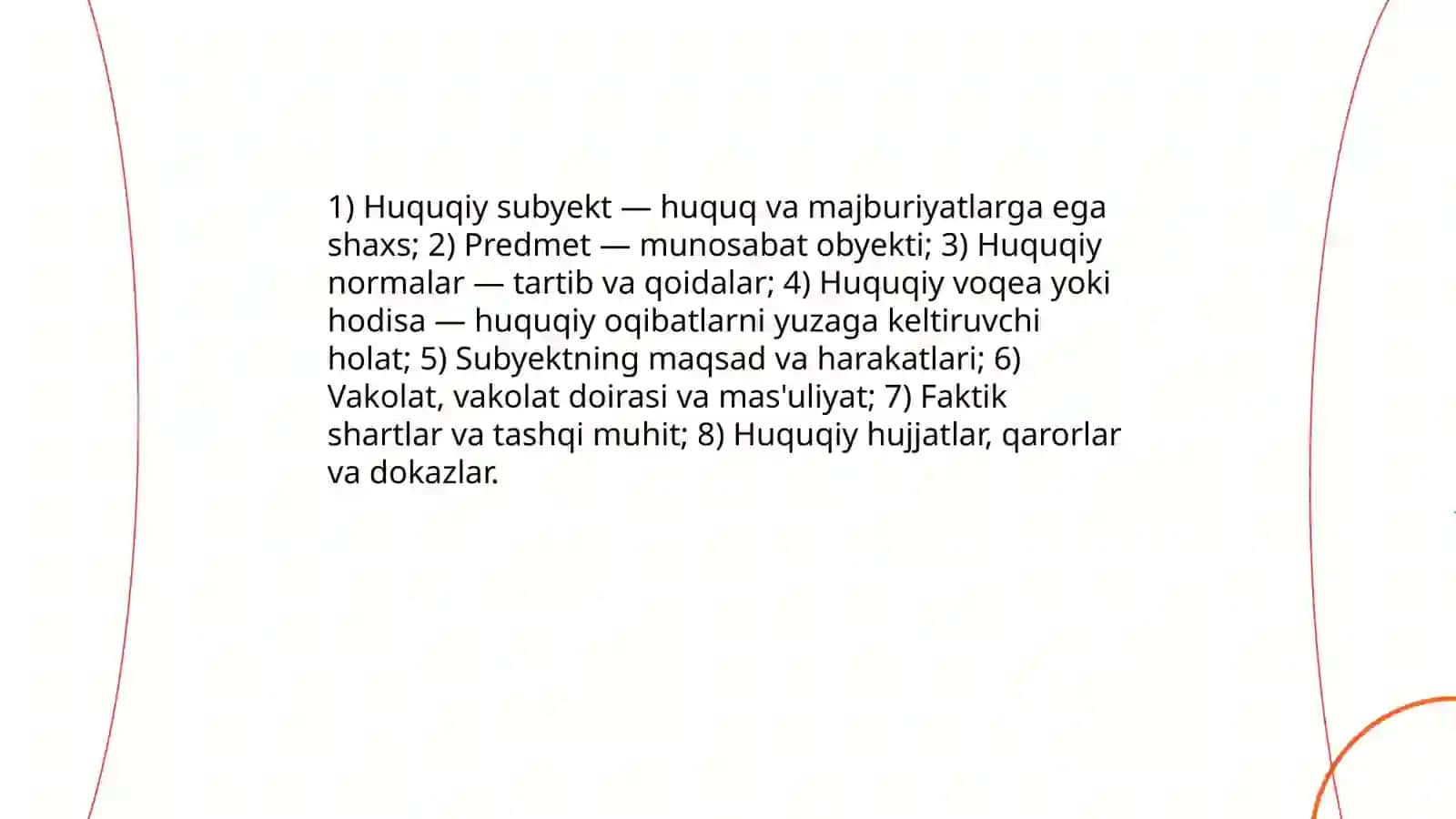 Huquqiy vaziyatning mohiyati va tushunchasi 4