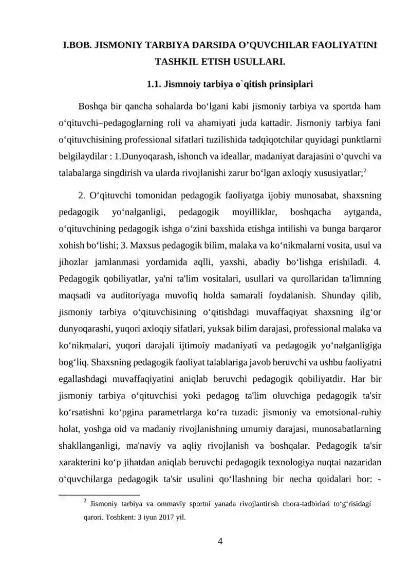 JISMONIY TARBIYA O‘QITUVCHISINING INNOVATSION VA PEDAGOGIK FAOLIYATI 4