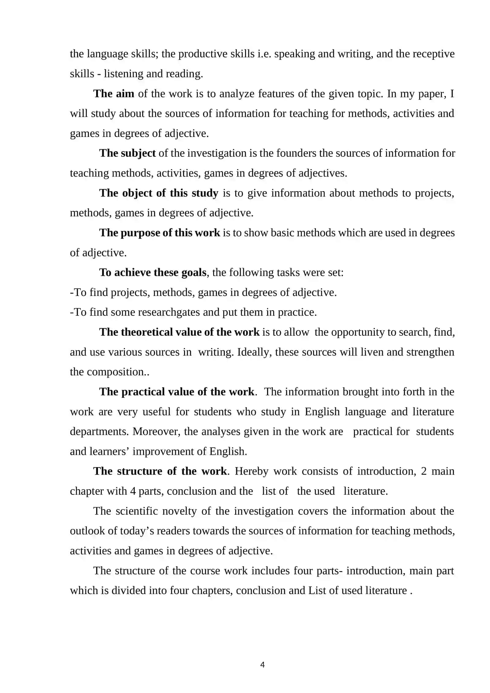 TEACHING METHODS, ACTIVITIES AND GAMES IN TEACHING DEGREES OF ADJECTIVE 4