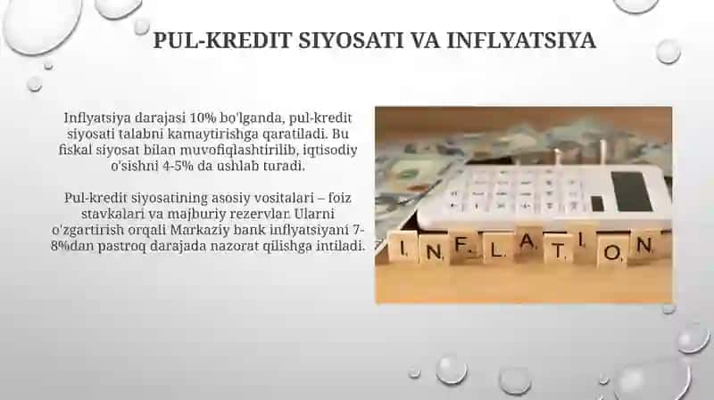 Inflyatsiya va inflyatsiyaga qarshi siyosat 4