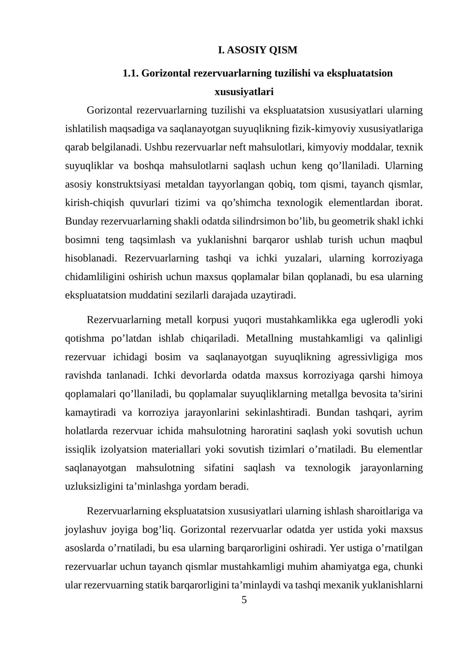 Gorizontal rezervuarlarning tuzilishi va ekspluatatsion xususiyatlari 4