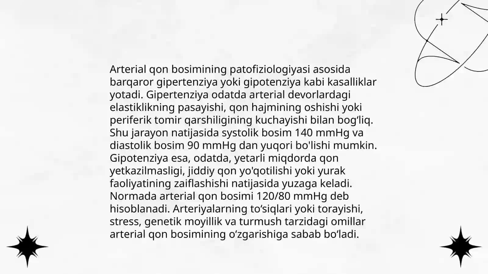 Arterial qon bosimi 4