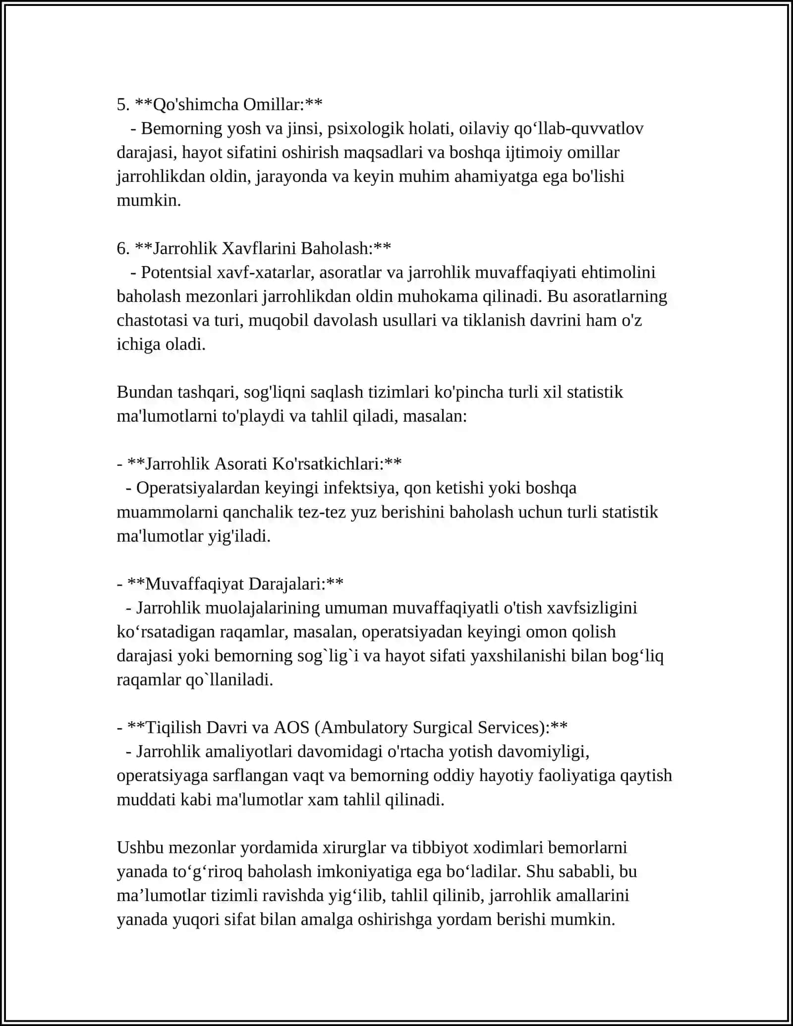 XIRURGIK BEMORLAR KUZATISH VA DAVOLASH MUOLAJALARI 4