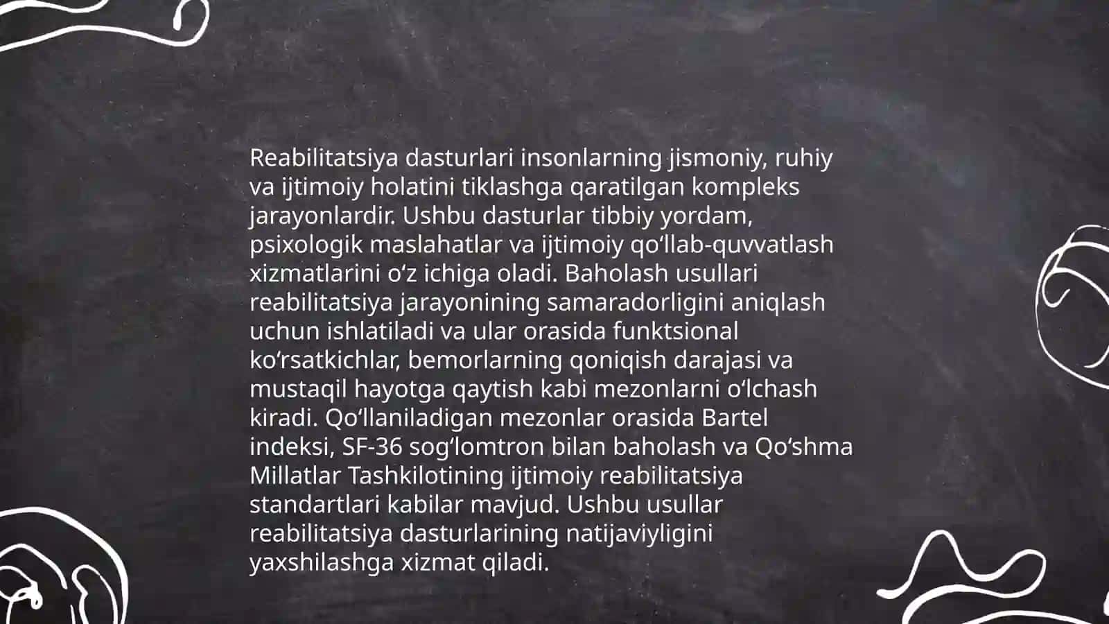 Imkoniyati cheklangan, uzoq muddat davolanishga muhtoj bolalar faoliyatini baholash usullari va vositalari 4