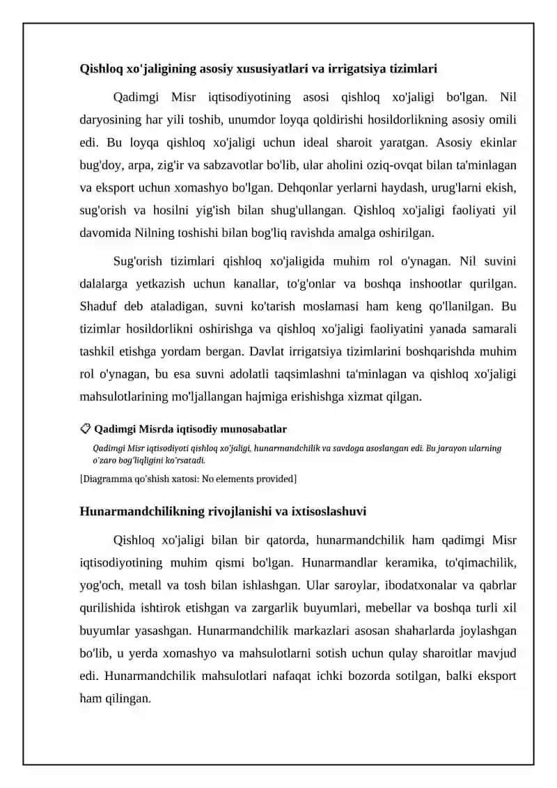 Qadimgi Misrdagi iqtisodiy munosabatlar 4