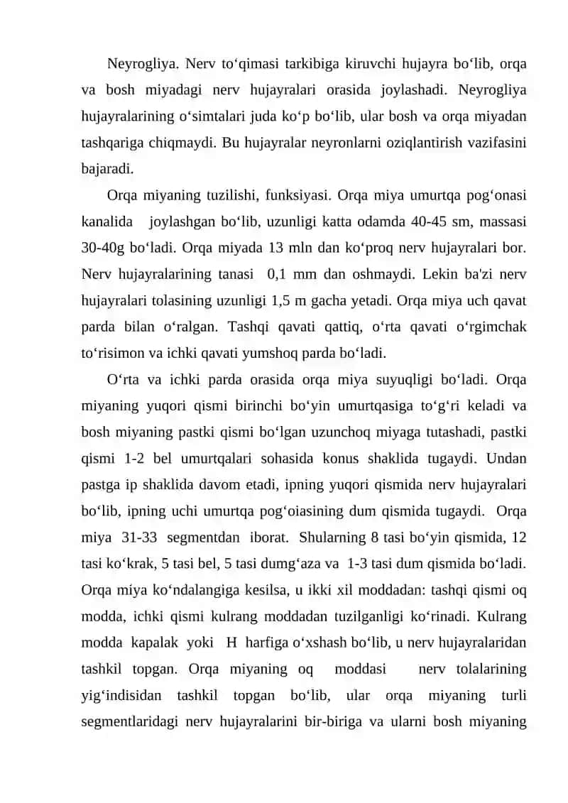 ORQA MIYA FINKSIYASI VA YOSH XUSUSYATLARI NERV TIZIMINING AHAMIYATI 4