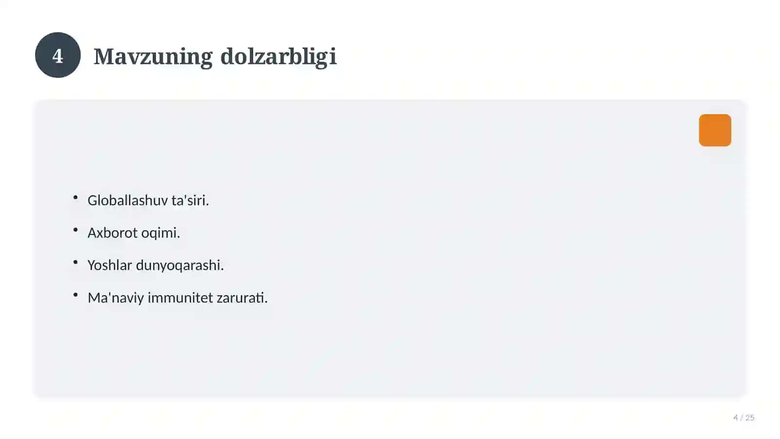 dinshunoslik yakuniy javoblar 4