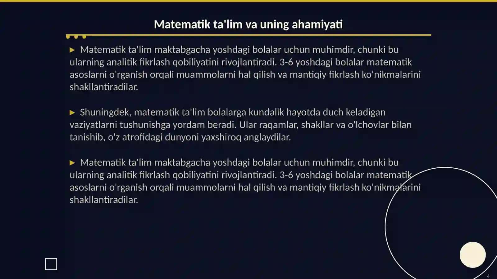 Maktabgacha yoshdagi bolalarning matematik ta'limida STEAM texnologiyalaridan foydalanish 4