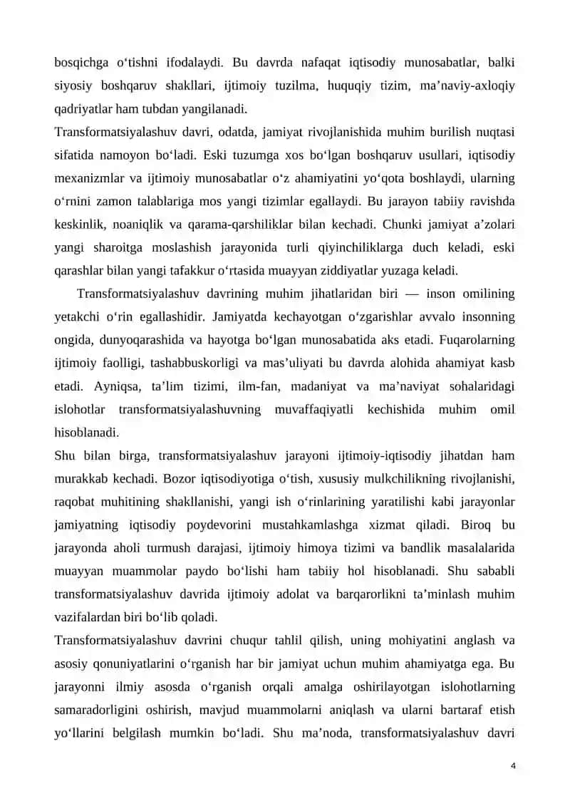Transformatsiyalashuv davri 4