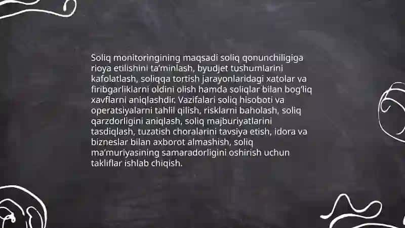 Soliq monitoringini o'tkazish tartibi 4