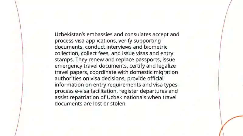 The role of embassys and consulates of Uzbekistan 4