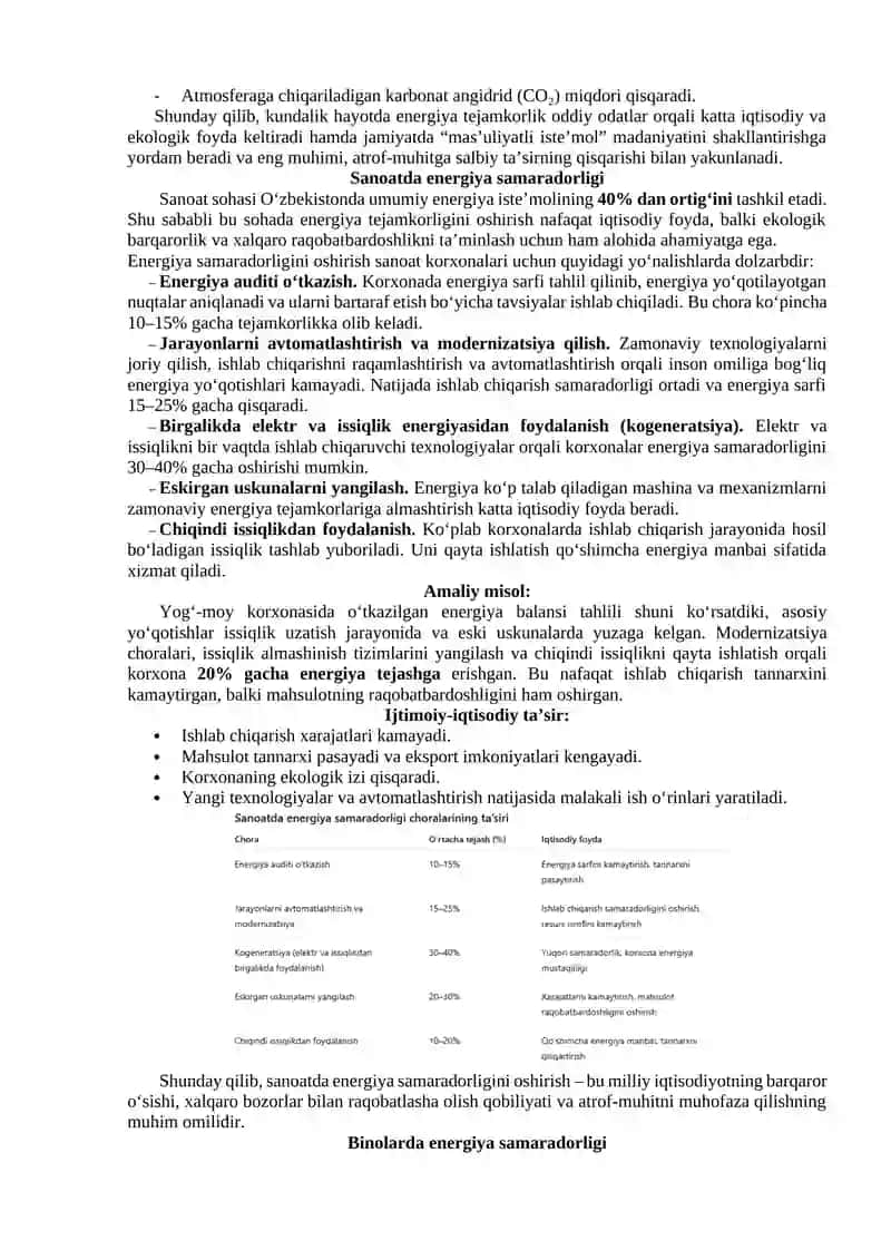 Energiya samaradorligi va tejamkorlik 4