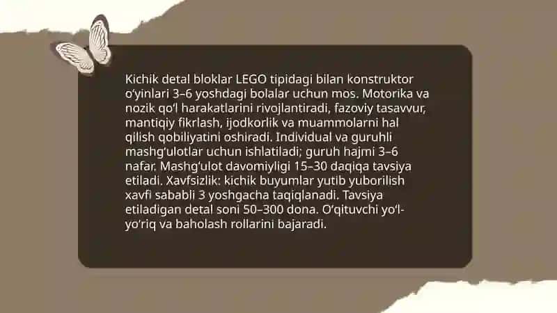 Maktabgacha yoshdagi bolalarning qurish yasash maktabda qurish yasash turlari 4
