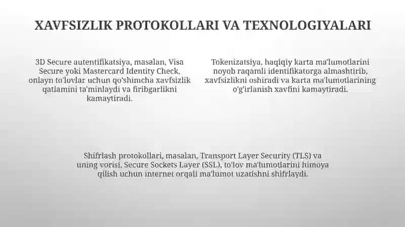 Xavfsiz to'lovlarni amalga oshirish usullari 4