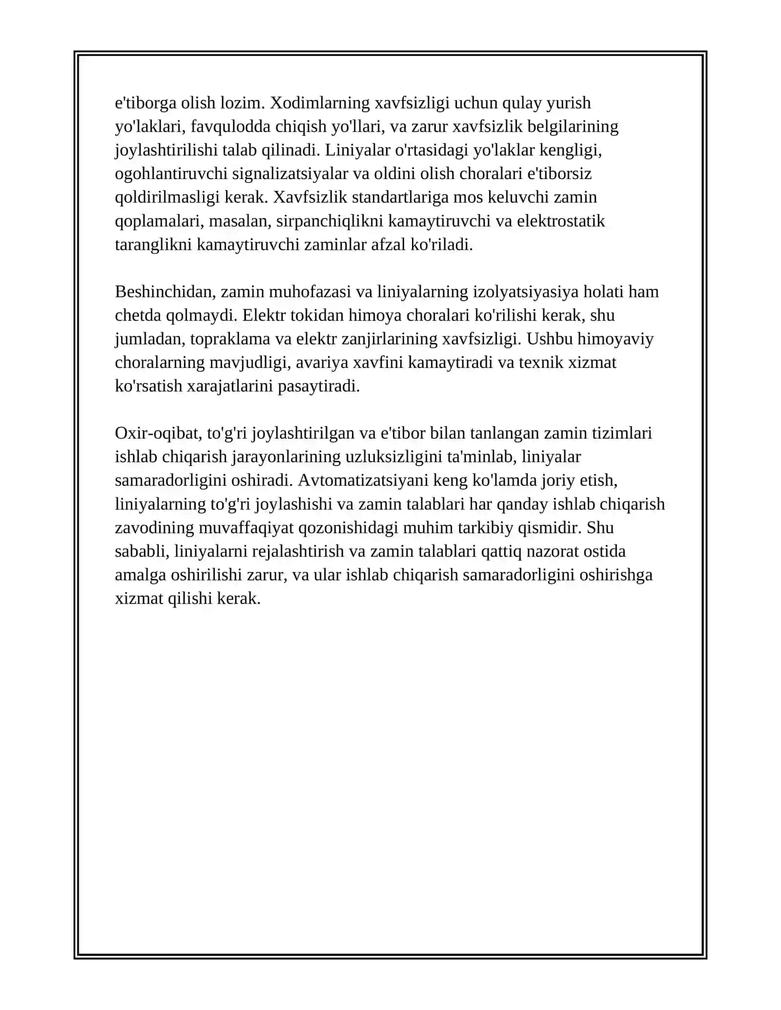 AVTOMATIK LINYALAR OʻRINLARI 4