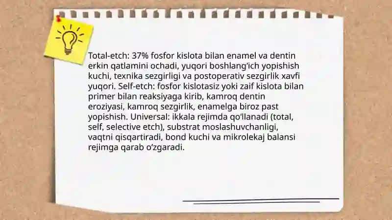 Universal adgeziv tizimlar 4