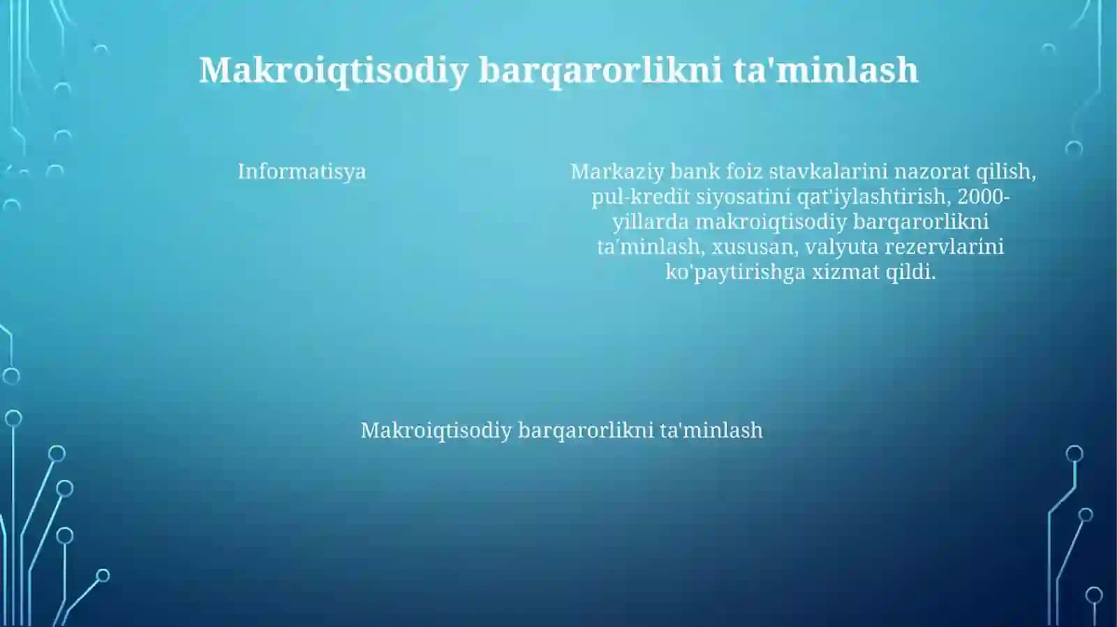 BOZOR IQTISODIYOTIGA O’TISHNING O’ZBEK MODELI 4