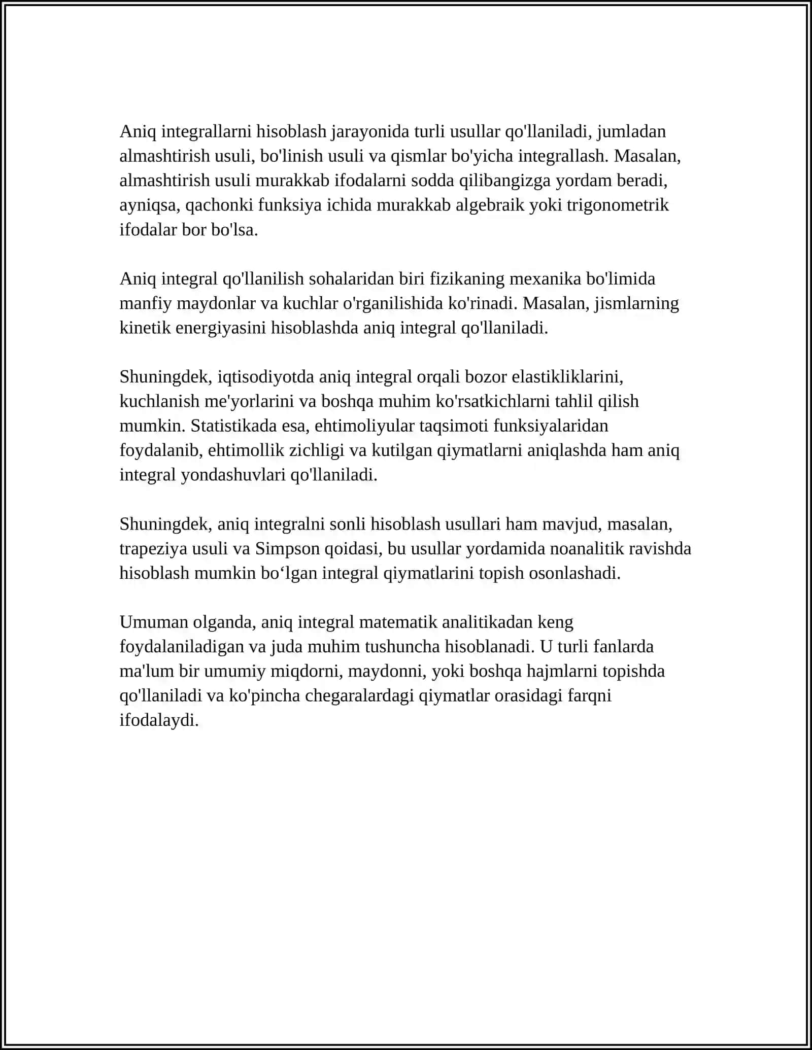 ANIQ INTEGRAL 4