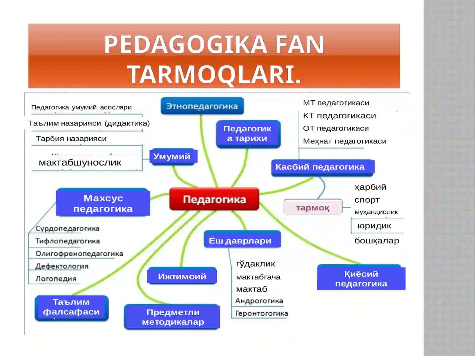 PEdagogika fanlarni o’qitishda pedagogik texnologiyalardan foydalanish 4