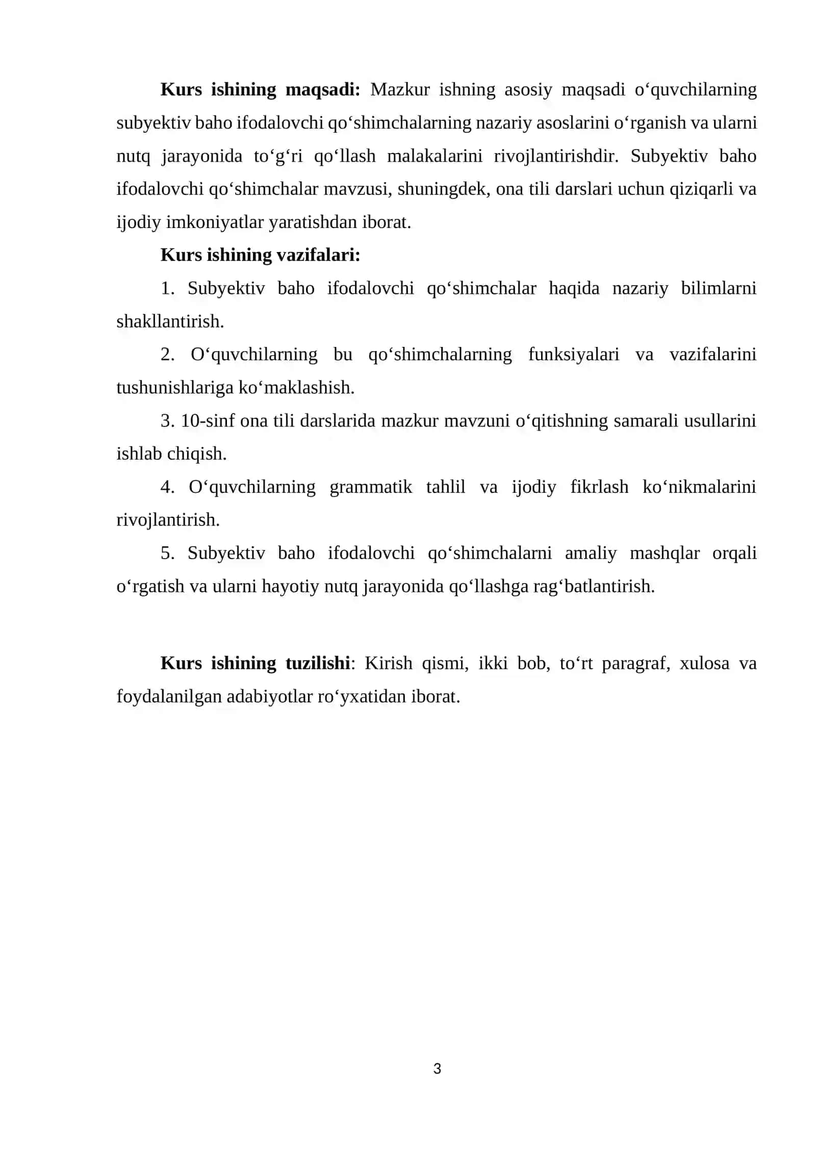 O‘QUVCHILARNING SUBYEKTIV BAHO IFODALOVCHI QO‘SHIMCHALAR USLUBIYATI USTIDA ISHLASH MALAKALARINI RIVOJLANTIRISH (10-SINF MISOLIDA) 4