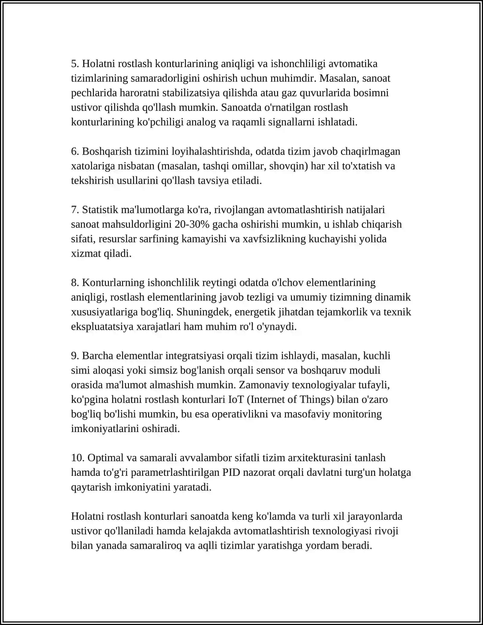 HOLATNI ROSTLASH KONTURI PARAMETRLARINI ANIQLASH 4