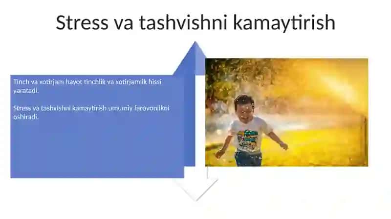Tinch va hotirjam yashash baxti 4