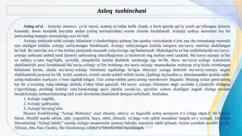 MAKTABGACHA YOSHDAGI BOLALARNING MA’NAVIY, AXLOQIY TARBIYASIDA VATANPARVARLIK, INSONPARVARLIK HIS-TUYG’USINI SHAKLLANTIRISH 4