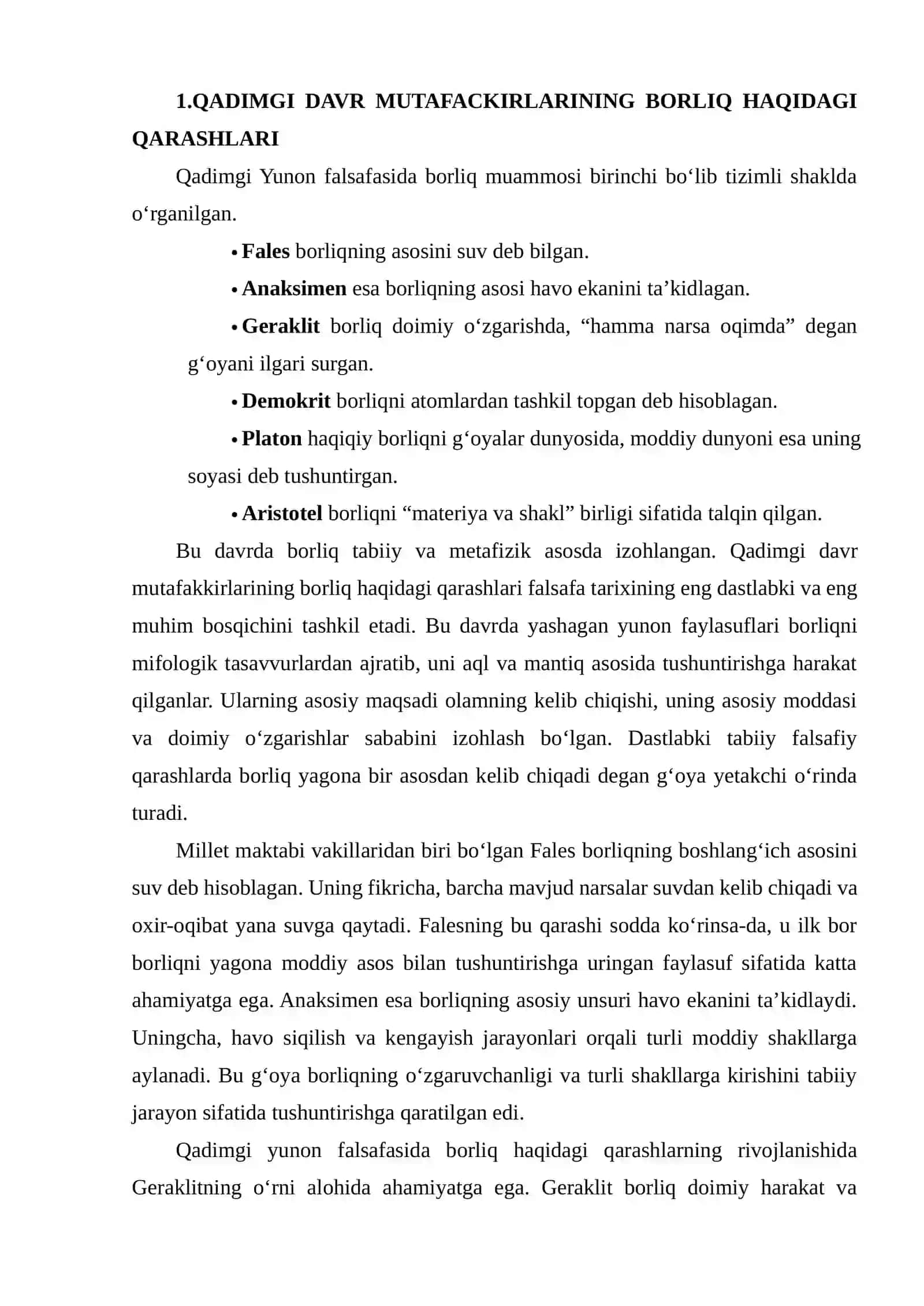 G‘ARB MUTAFAKKIRLARINING BORLIQ HAQIDAGI TA’LIMOTLARI 4