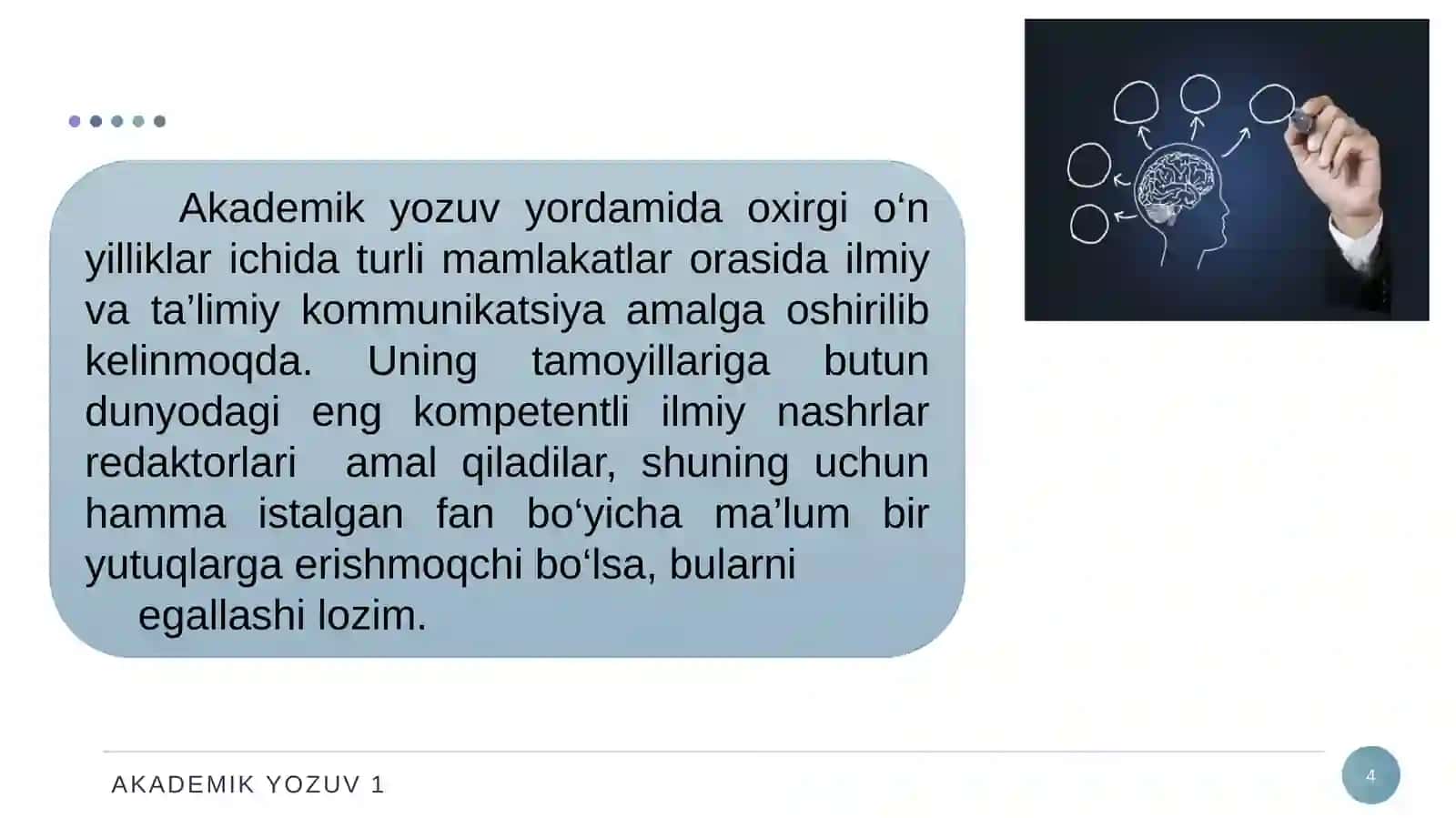 Akademik yozuv va axborot 4
