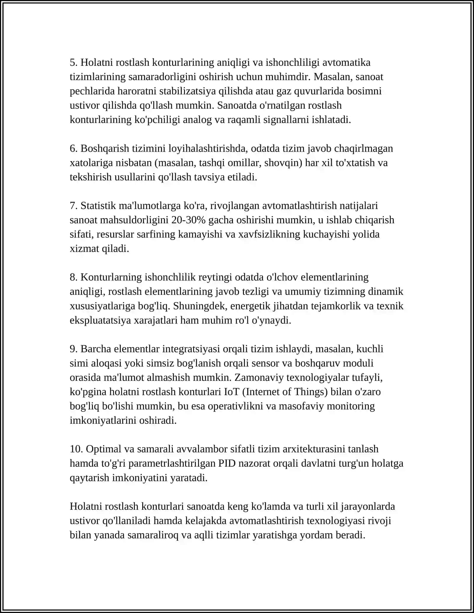 HOLATNI ROSTLASH KONTURI PARAMETRLARINI ANIQLASH 4