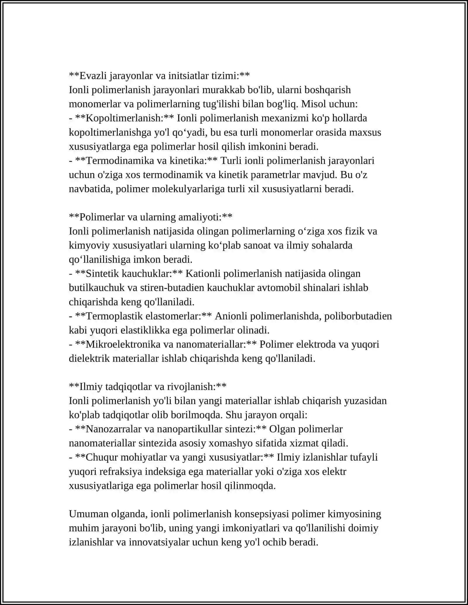 IONLI VA KATALITIK POLIMERLANISH 4