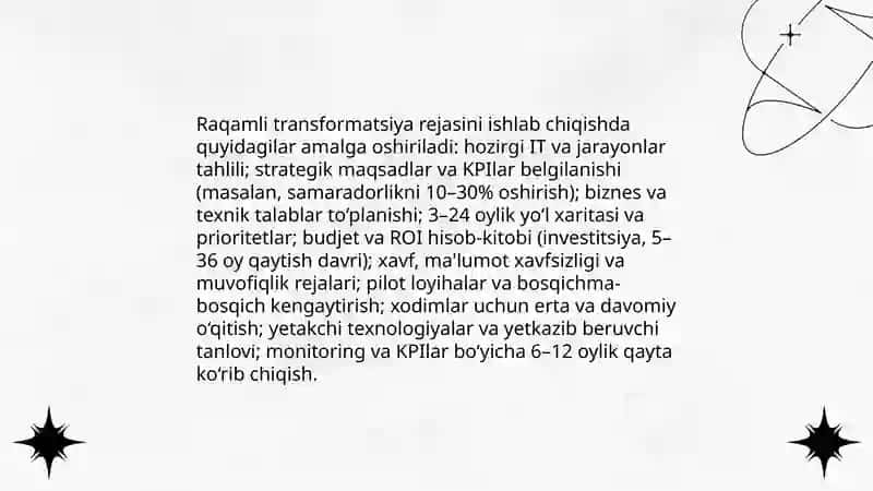 Raqamli strategiya tashkilot uchun texnologik resurslar 4