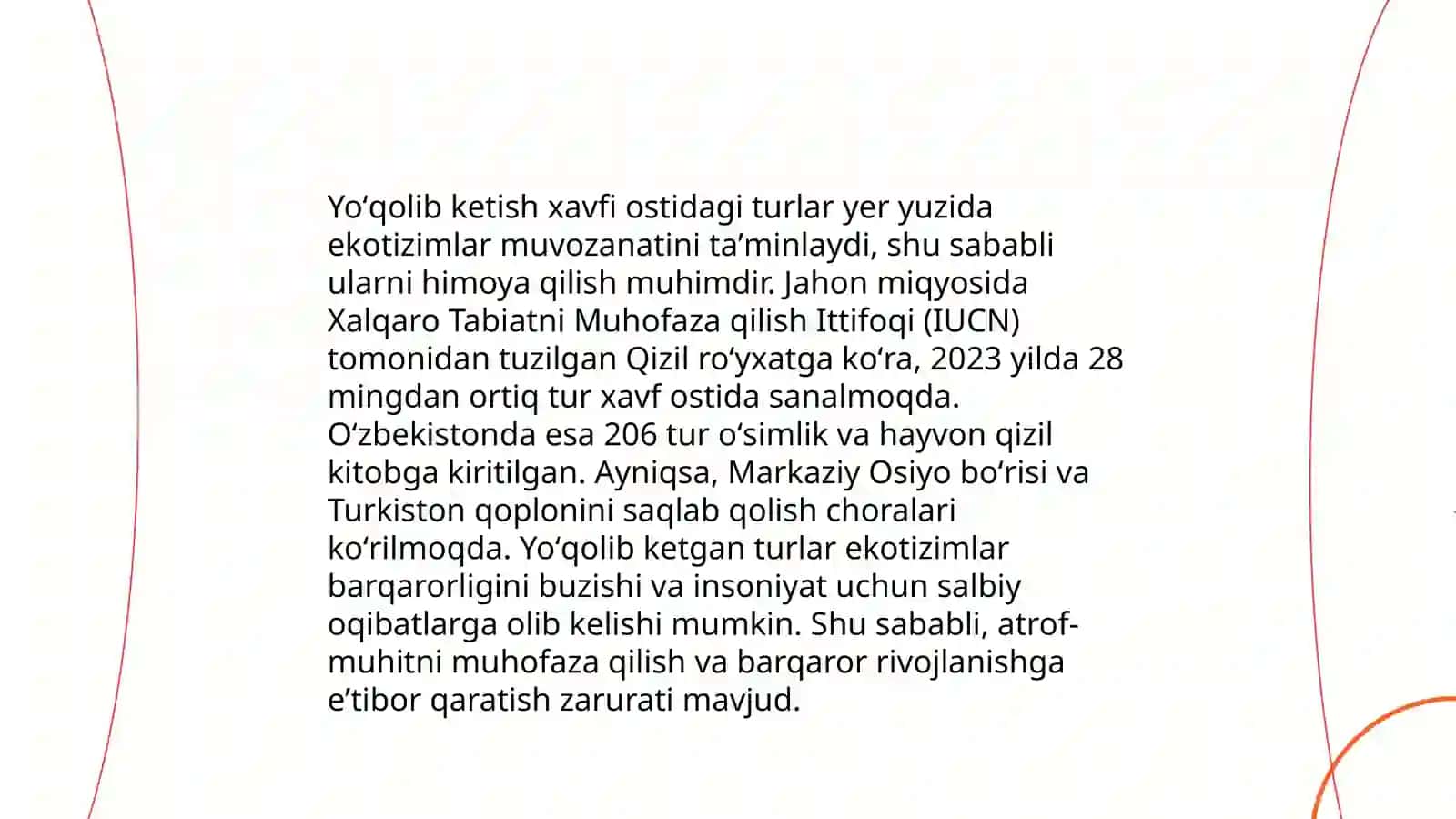 Biologik xilma-xillikni asrash muammolari 4