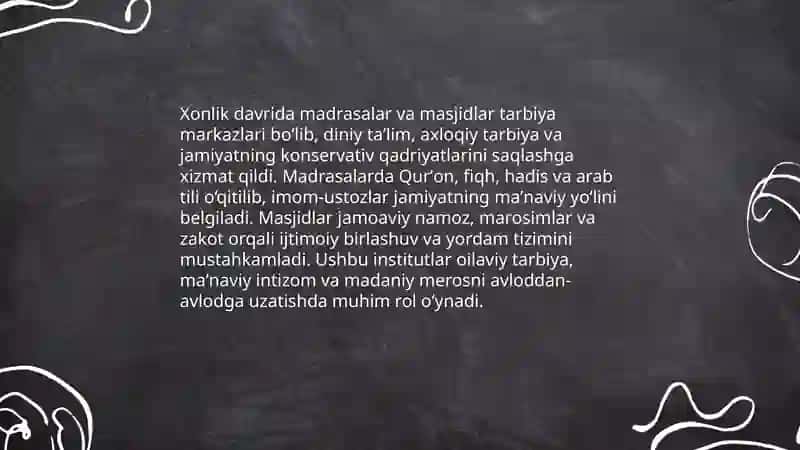 Xonlik davridagi ijtimoiy siyosiy muhitning tarbiyaga tasiri 4