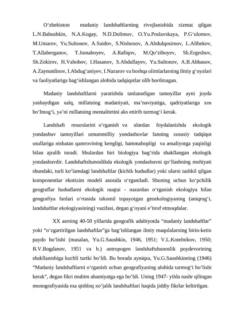 MADANIY LANDSHAFT TASHKIL ETISH LANDSHAFT REJALASHTIRISHNING  OB’EKTI SIFATIDA 4