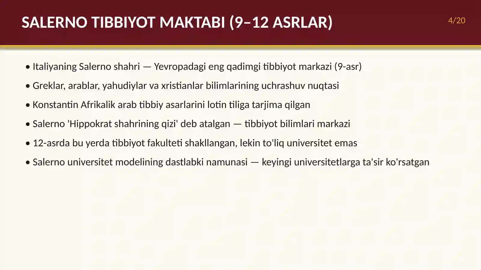Yevropada dastlabki universitetlarga asos solinishi 4