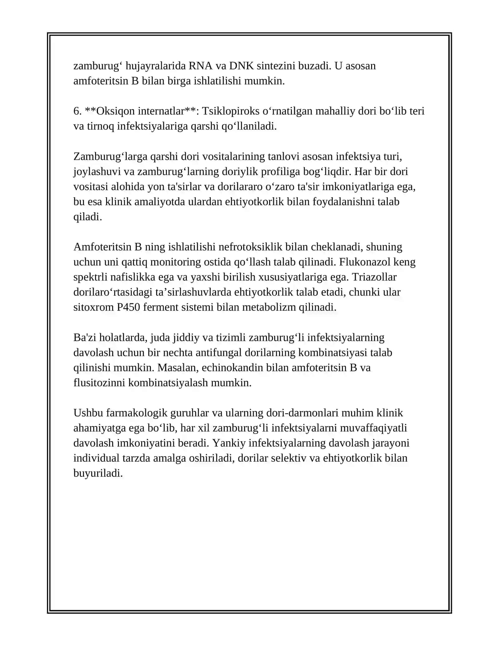 ZAMBURUGʻLARGA QARSHI DORI VOSITALARINING KLINIK FARMAKOLOGIYASI 4