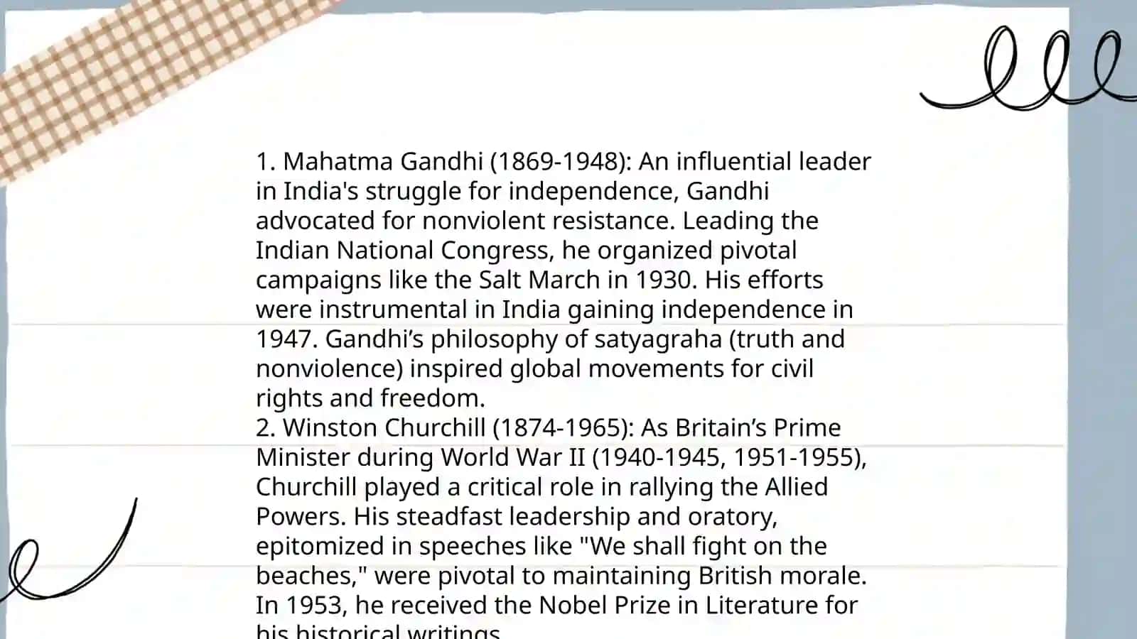 Great leaders of the world 4