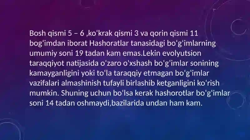 Entamologiya fanidan mustaqil talim 4