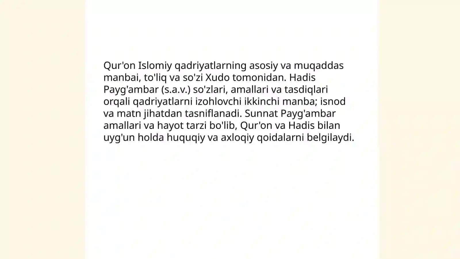 Islomiy qadriyatlarni o'rganishning nazariy asoslari 4