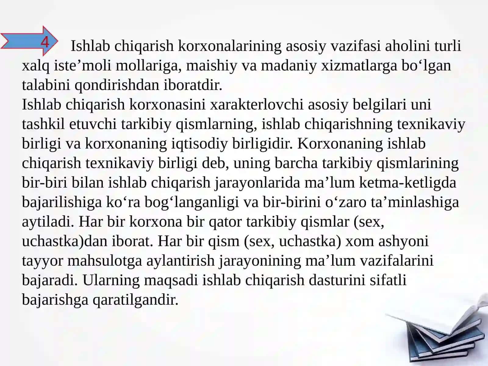 Ishlab chiqarishni texnik yangilash va modernizatsiyalashning iqtisodiy ahamiyati 4