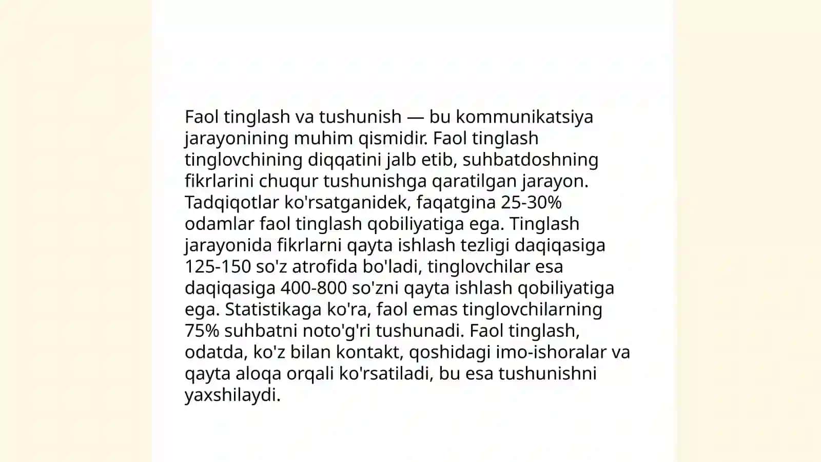 Muloqotning muvoffaqiyatlo bolishida shaxs sifatida orni 4