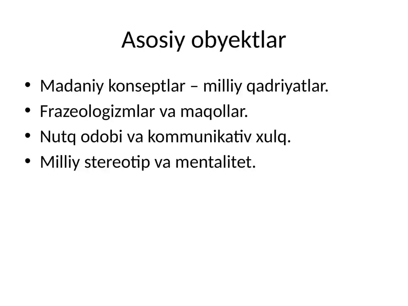 Lingvomadaniyatshunoslik va Etnolingvistika 4