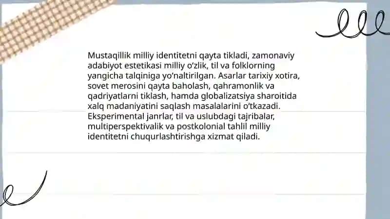Istiqlol va bugungi adabiy-estetik qarashlar 4