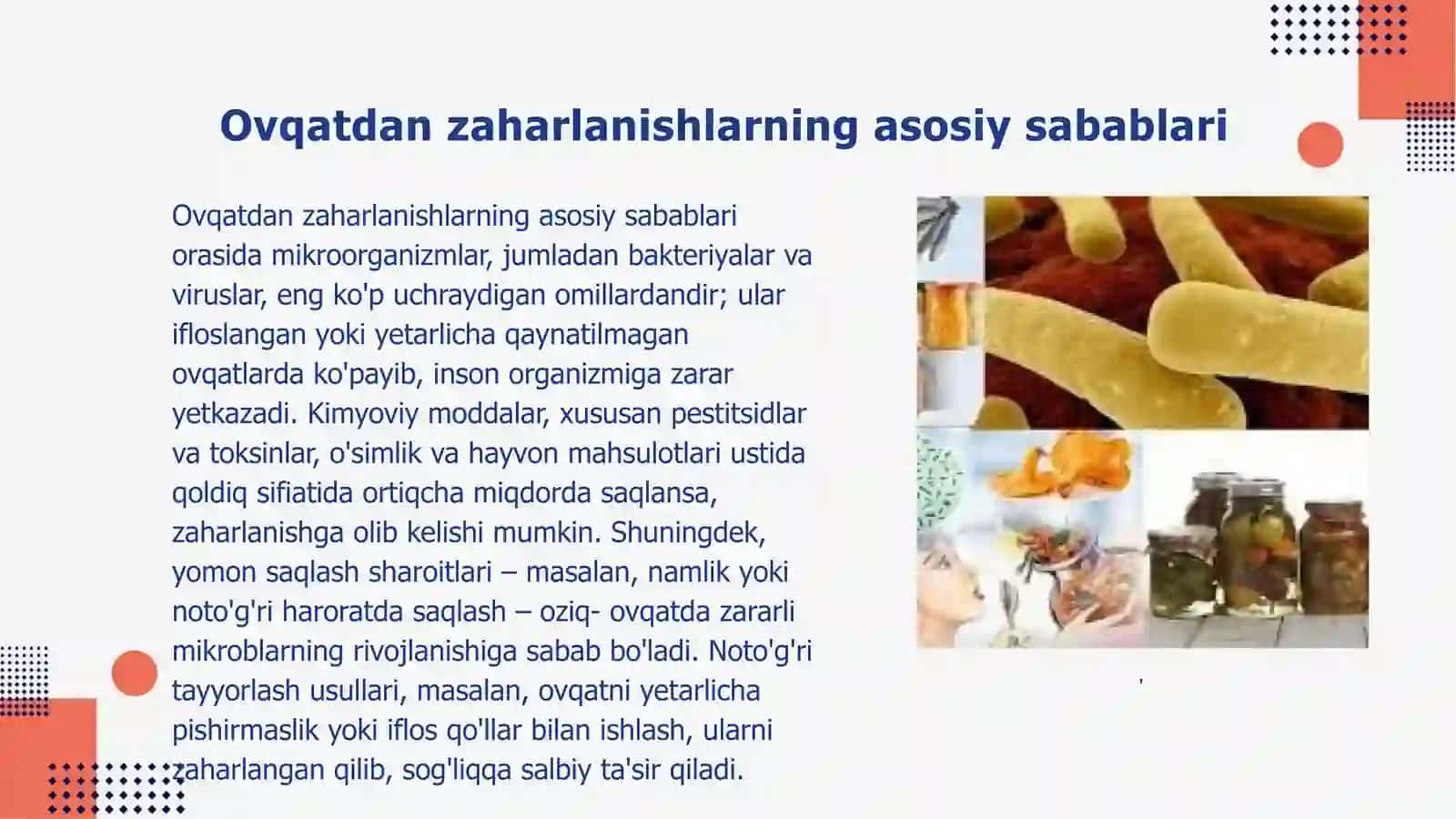 Ovqatdan zaharlanishlar va ularning proffilaktikasi 4