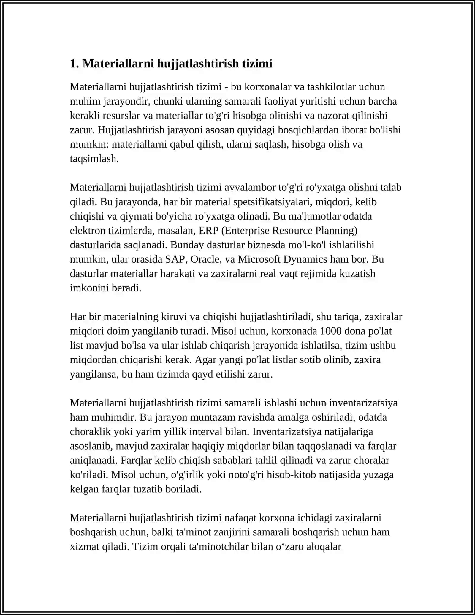 Materiallarni Hujjatlashtirish Tizimi 4