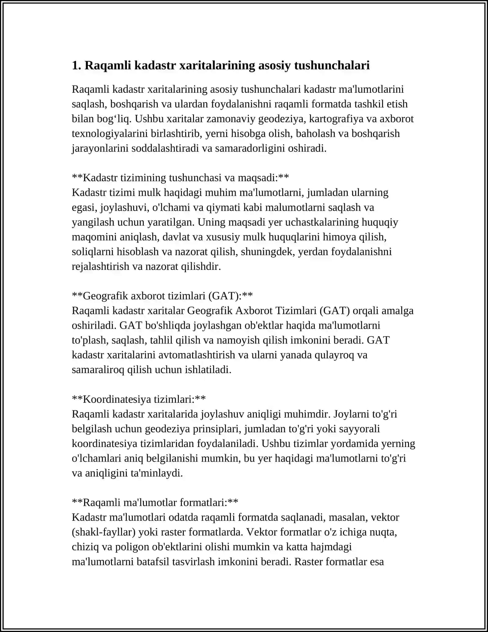 RAQAMLI KADA KOMPYUTER INJINIRINGI YO’NALISHI 4
