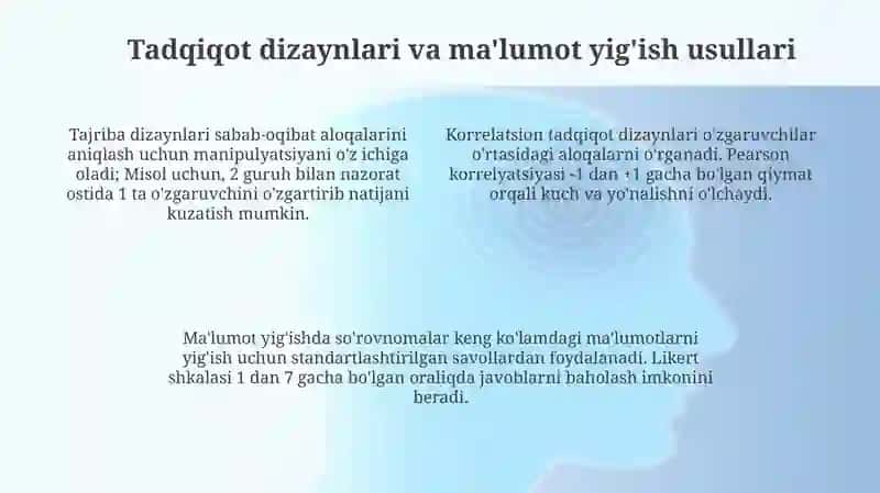 Psixologiyada tadqiqot usullarining evolyutsiyasi va asosiy paradigmalar 4