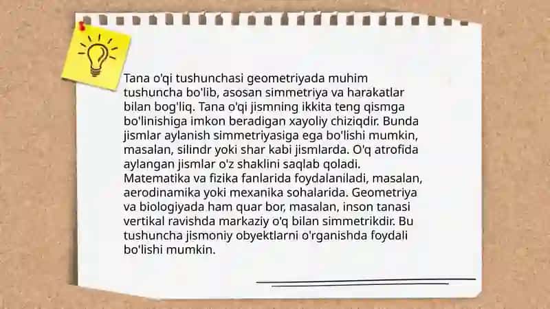 Anatomiya usullari.Tana o’qi va satxlari 4